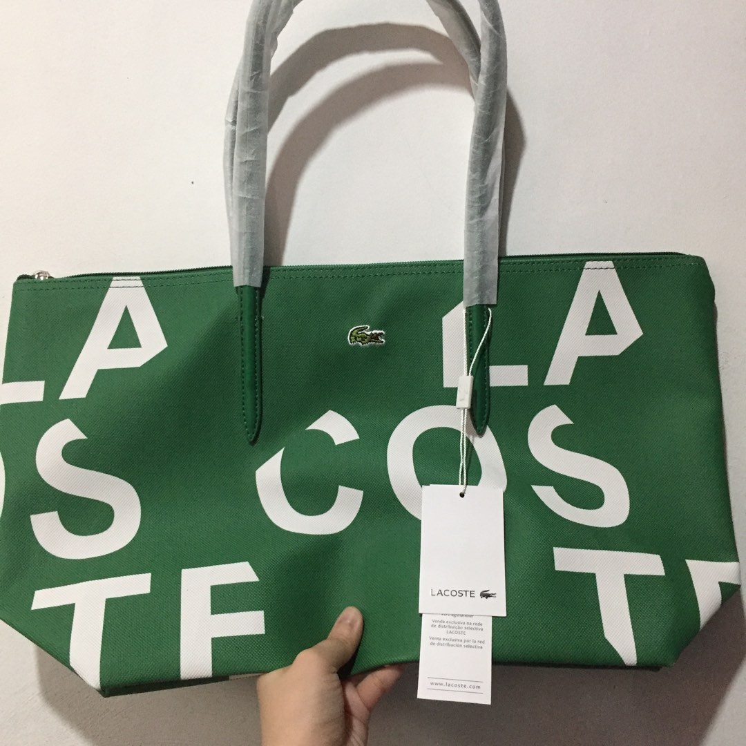 BUNDLE ORIGINAL LACOSTE TOTE BAGS WITH FREE ORIGINAL BBW LOTION
