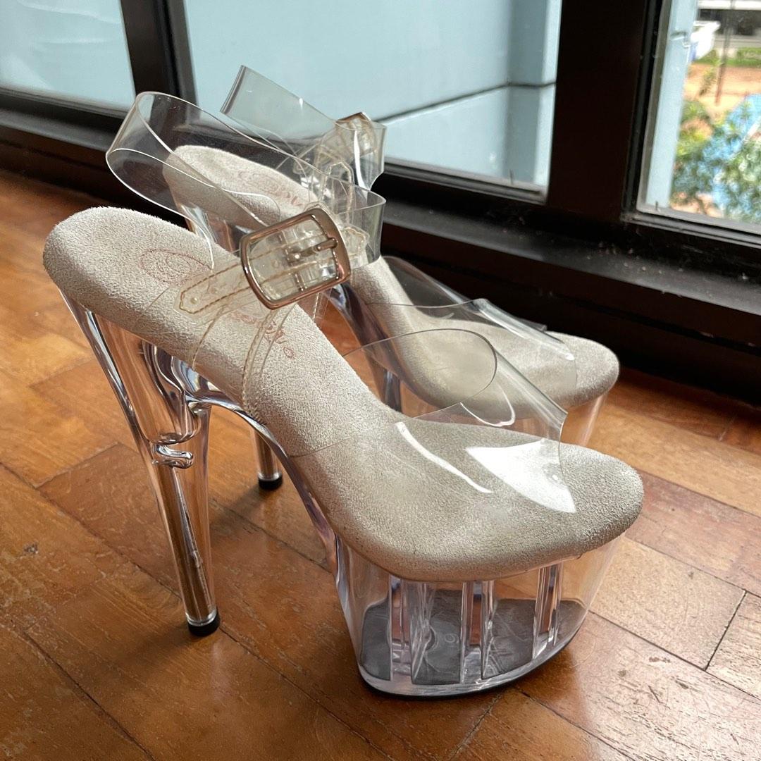 Pleaser Adore 708 Clear 7 inch Size US 6