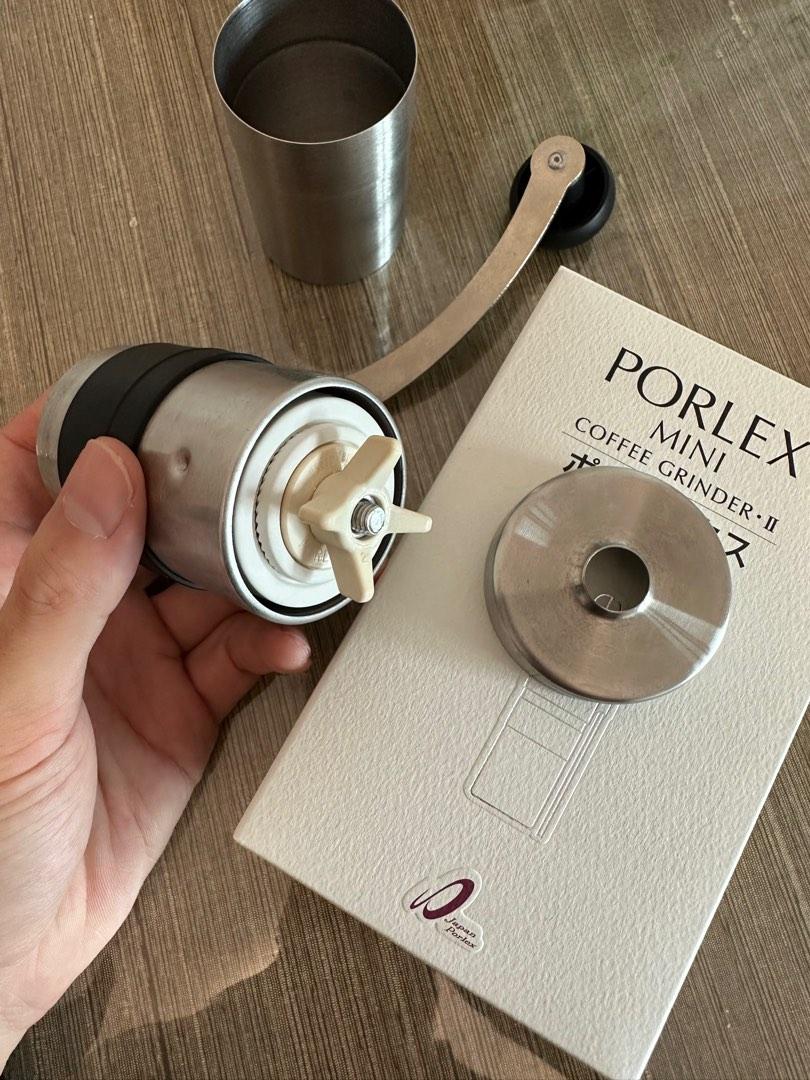 Macinacaffè Manuale Porlex Mini II - Macinino A Manovella In Acciaio Inox, Macina Ceramica | Capacità 20 G, Altezza 13 Cm