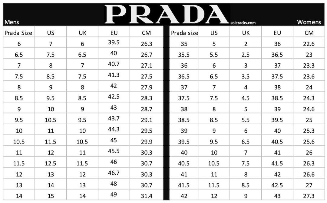 Prada size sales 39 in us