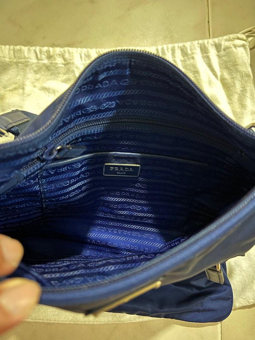 Prada Nylon Messenger bag (Royal Blue), Luxury, Bags & Wallets on Carousell