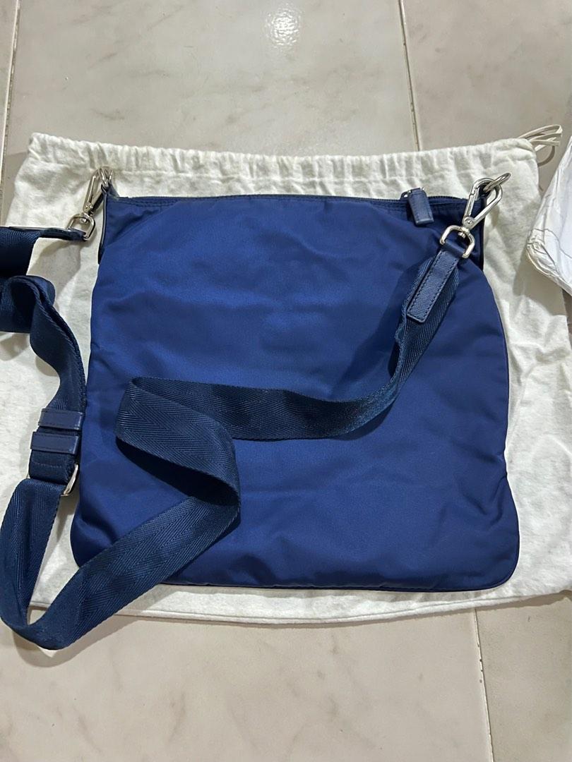 Prada Nylon Messenger bag (Royal Blue), Luxury, Bags & Wallets on Carousell