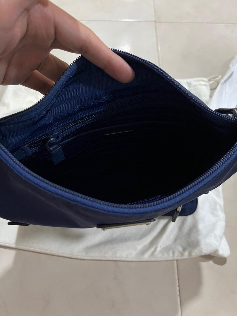 Prada Nylon Messenger bag (Royal Blue), Luxury, Bags & Wallets on Carousell