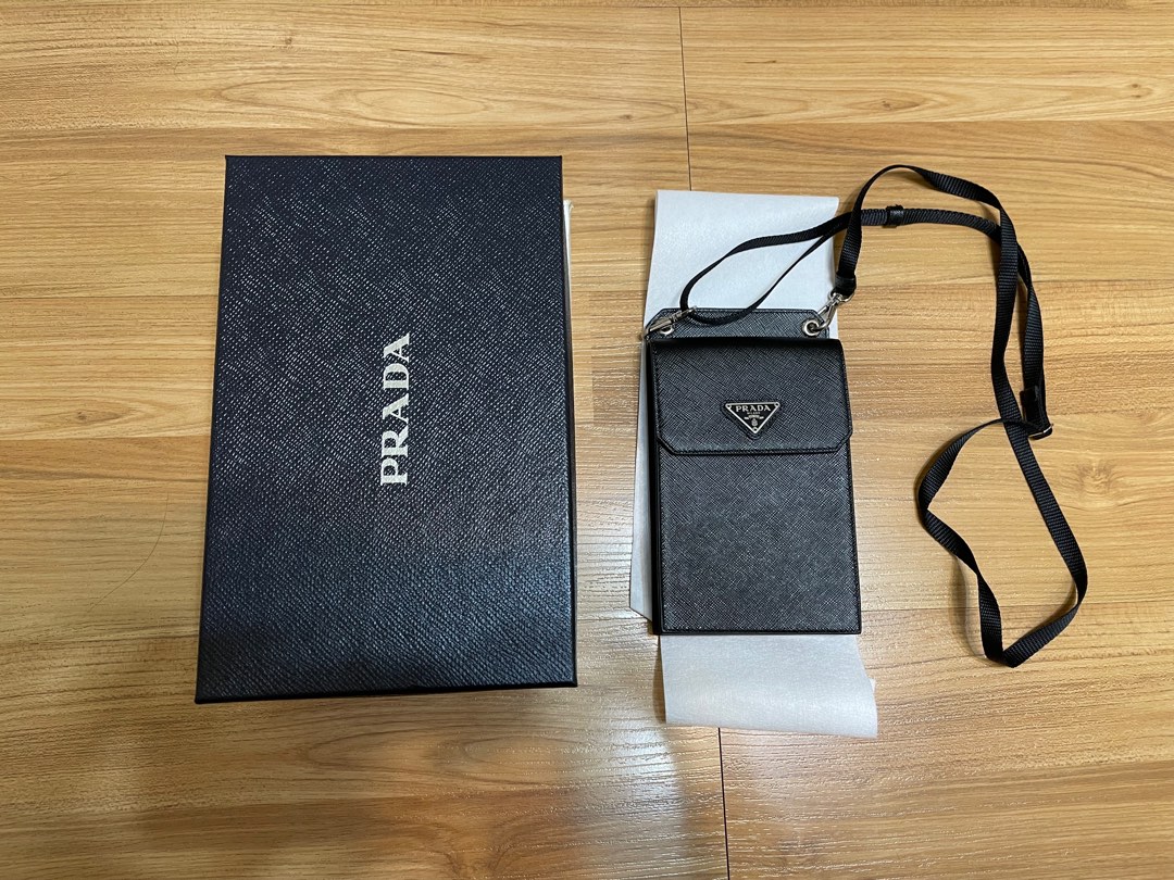 Prada saffiano phone sale bag