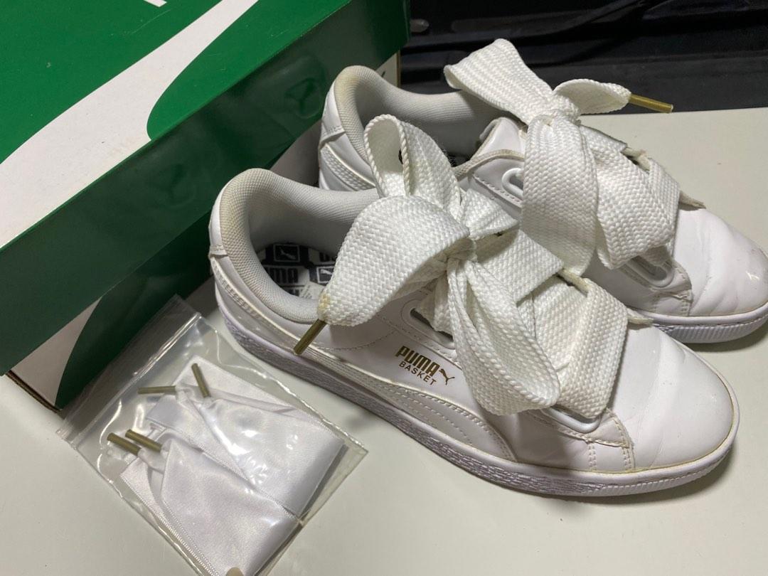 Puma Basket Heart Patent Womens Trainers Women s Fashion