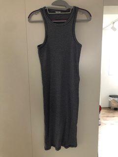 Racer back striped midi dress from Cotton On