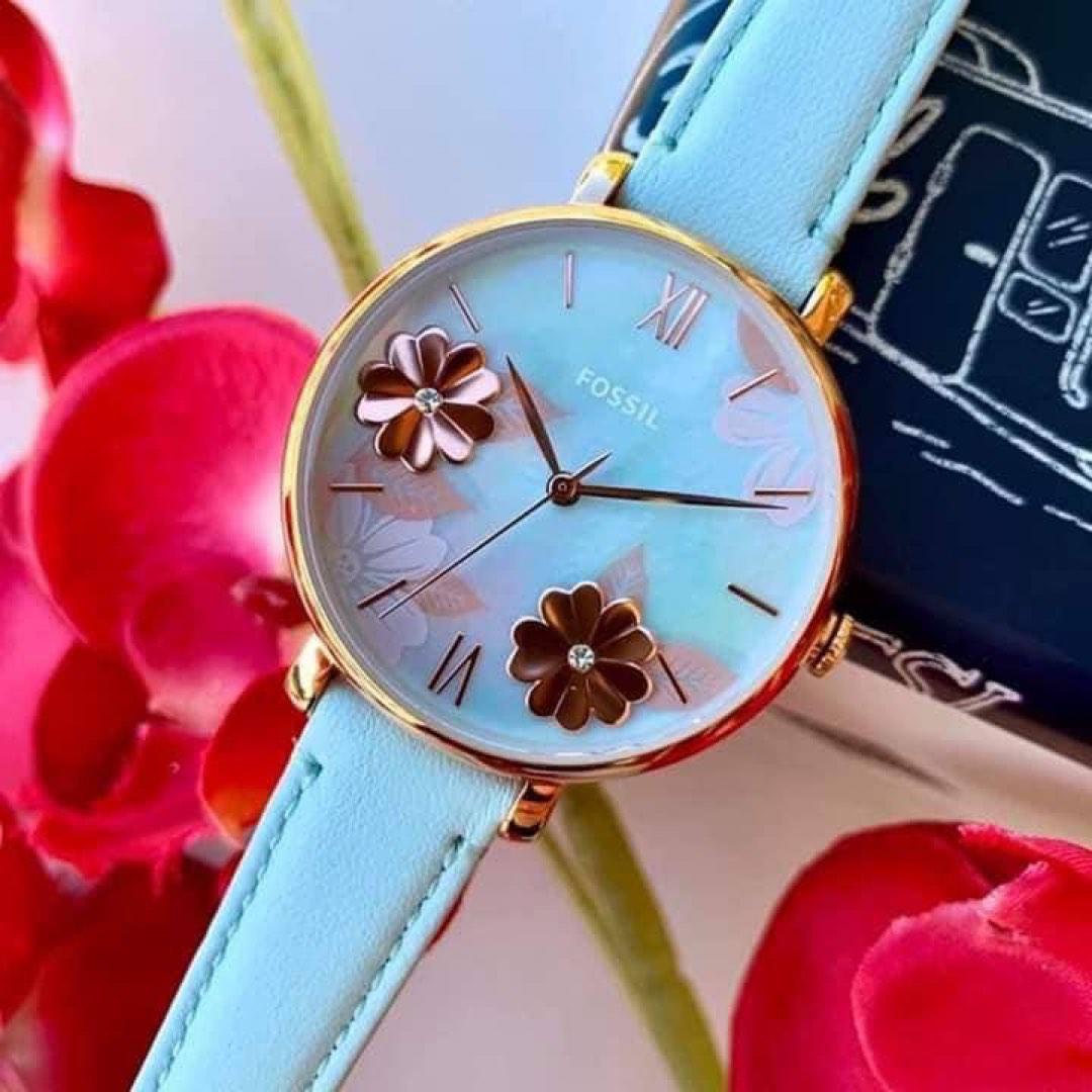 READY STOCK ORIGINAL FOSSIL JACQUELINE FLORAL TIFFANY GREEN