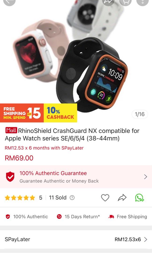 RhinoShield CrashGuard Nx 44mm (Red), Men's Fashion, Watches & Accessories,  Watches on Carousell