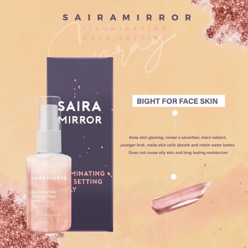 SAIRA MIRROR SETTING SPRAY, Beauty & Personal Care, Face, Makeup on