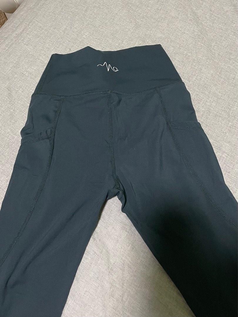 Leggings with Side Pockets Green
