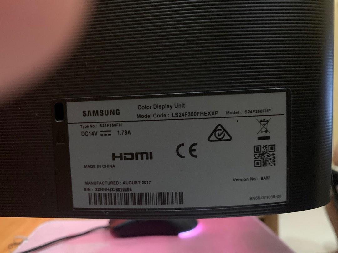 SAMSUNG MONITOR 24 INCH, Computers & Tech, Parts & Accessories, Monitor