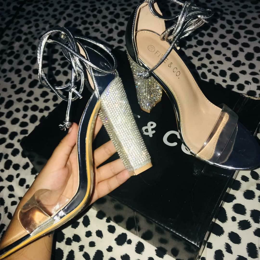Wrap around 2024 silver heels
