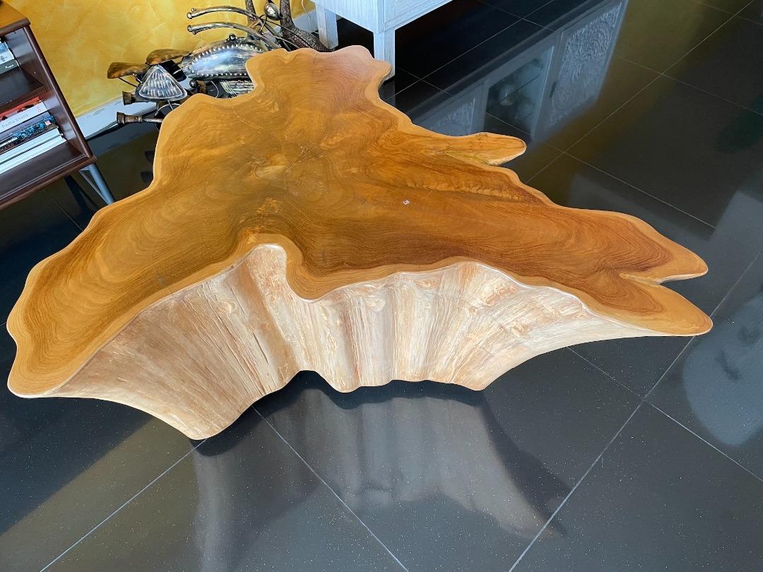 Tree cut store coffee table