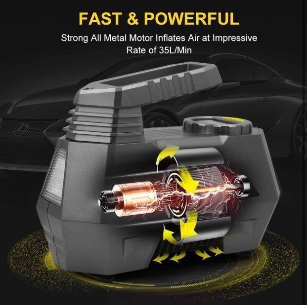 Skey Air Compressor Tire Inflator Electric Auto Pump 12V DC Portable