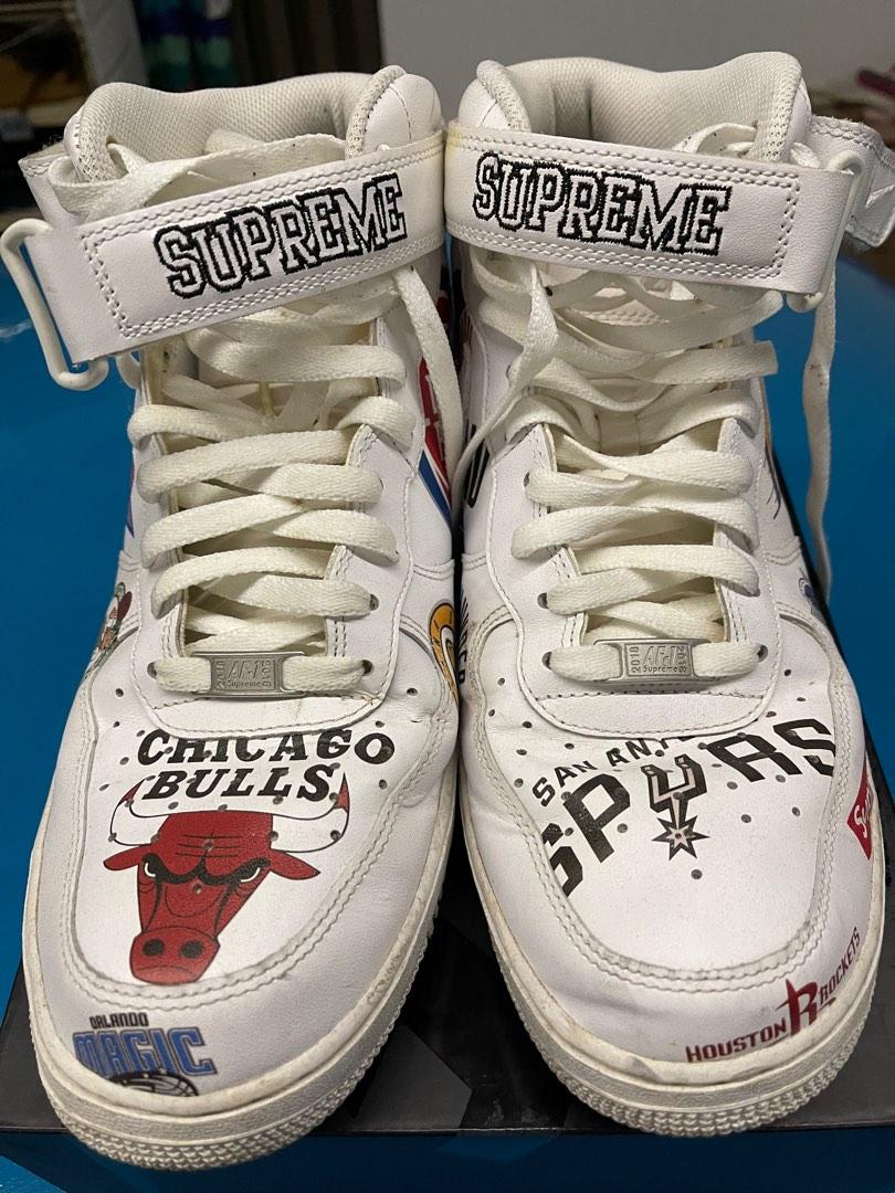 Supreme NBA Air Force 1 Mid Men s Fashion Footwear Sneakers on Carousell