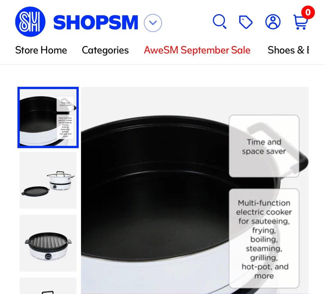 TOMO Multi Cooker Skillet and Grill Brandnew, TV & Home Appliances