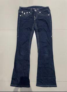 True Religion Jeans Celana Jeans Wanita Cutbray Branded Dark Navy Original