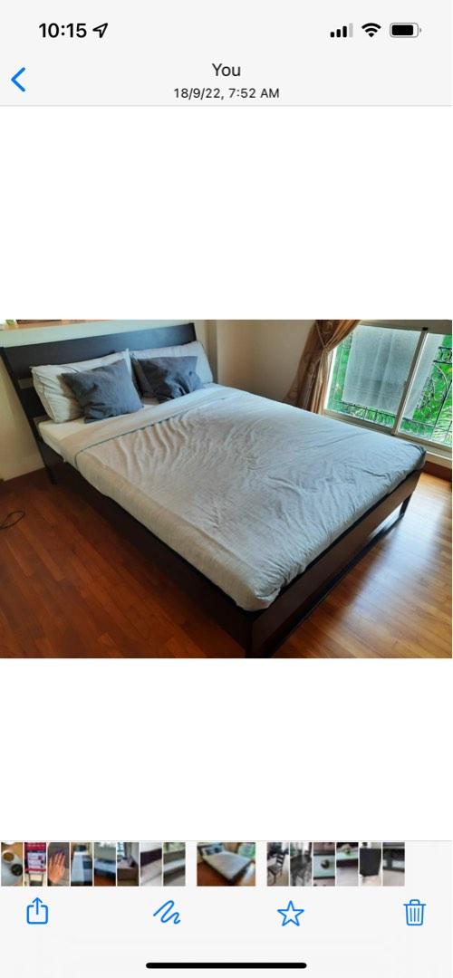 TV Console, bed queen and single, sofa dining table and chairs