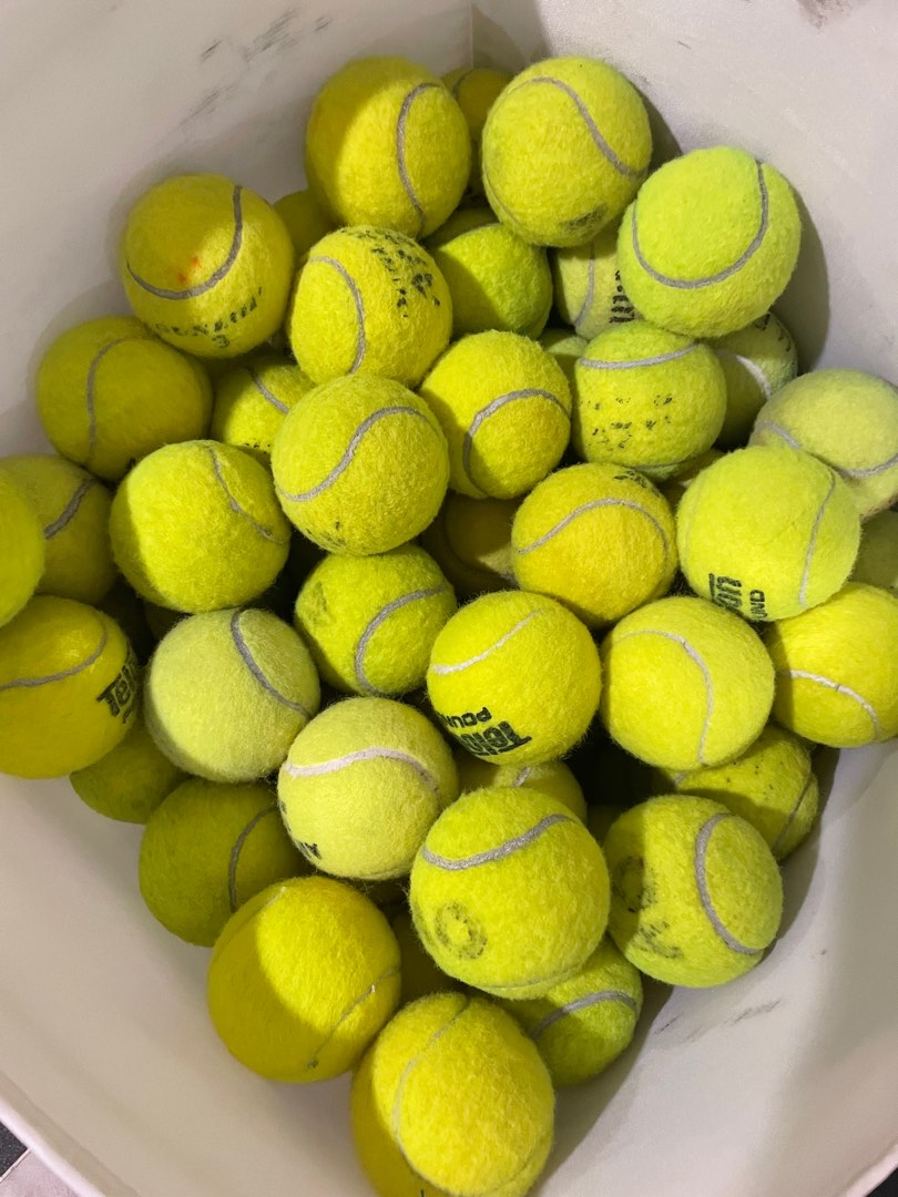Used Tennis balls (x80), Sports Equipment, Sports & Games, Racket