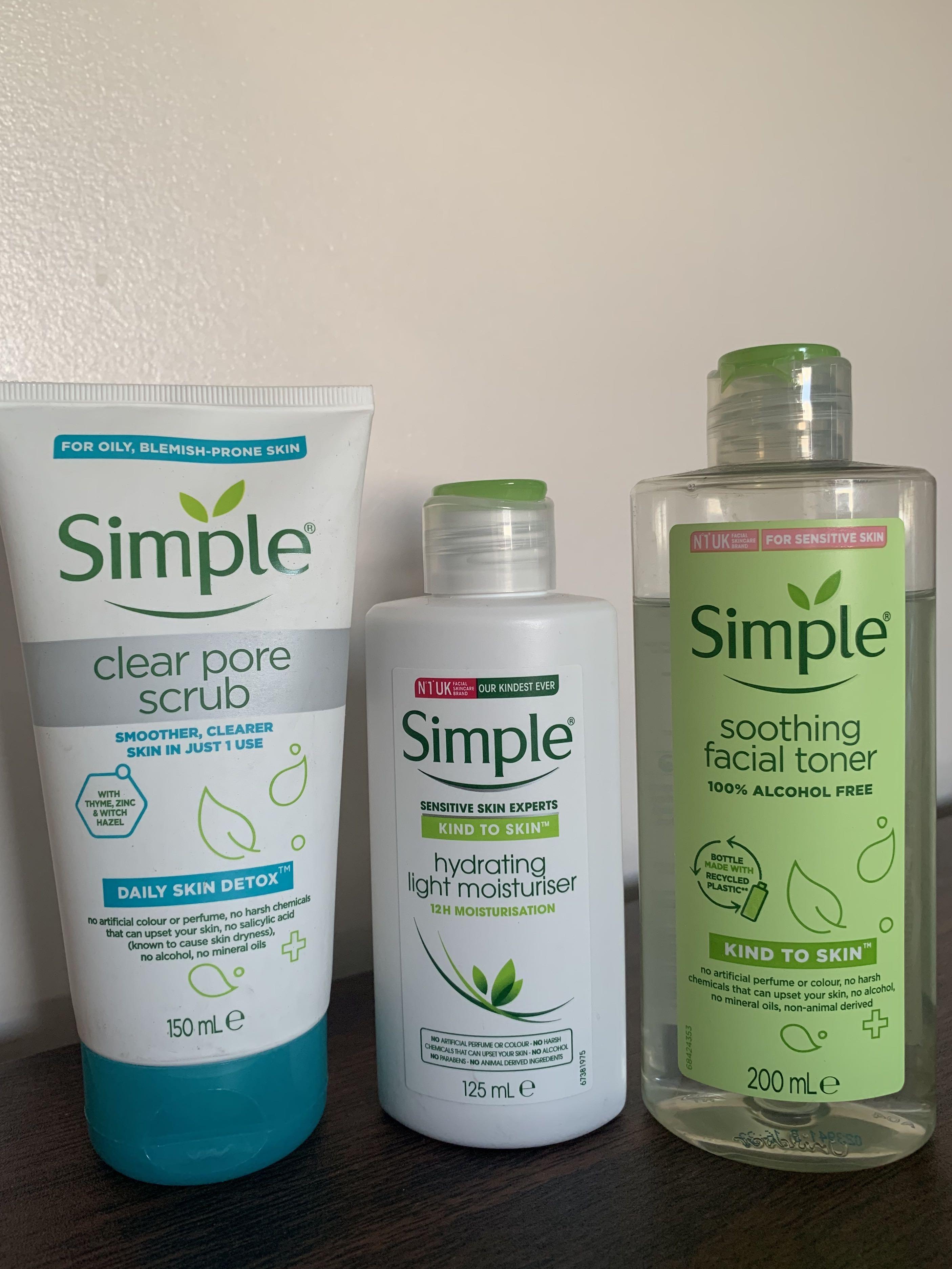 Various Simple Skincare products, Beauty & Personal Care, Face, Face Care on Carousell