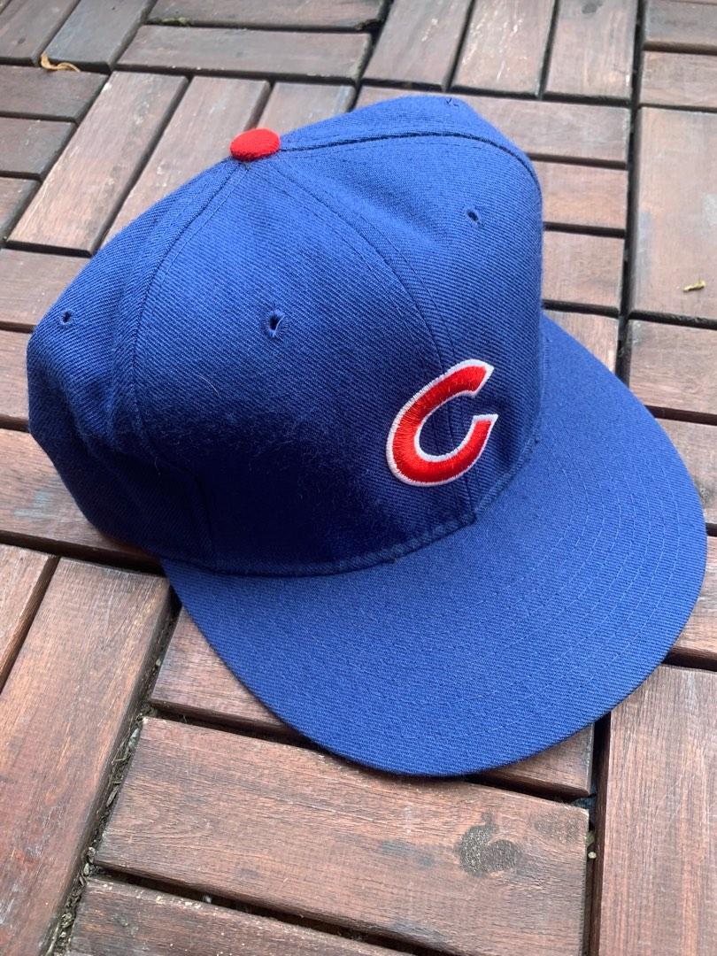 Vintage 90s wool fitted New Era Pro Model Chicago Cubs cap hat 7 1
