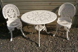 Vintage Cast Iron Table and Chairs