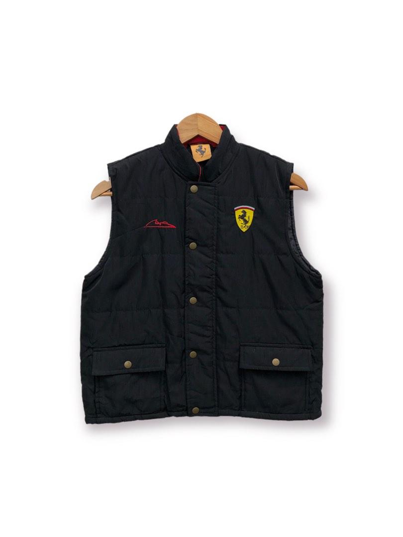 Vintage Ferrari Crew Vest Jacket Men s Fashion Tops Sets