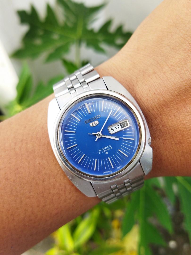 Vintage Seiko 6119-8470 Blue Dial, Men's Fashion, Watches & Accessories,  Watches on Carousell