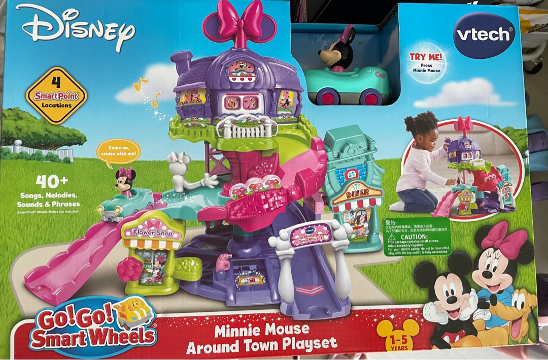 Vtech Minnie Mouse Around Town Playset, 興趣及遊戲, 玩具 & 遊戲類 Carousell