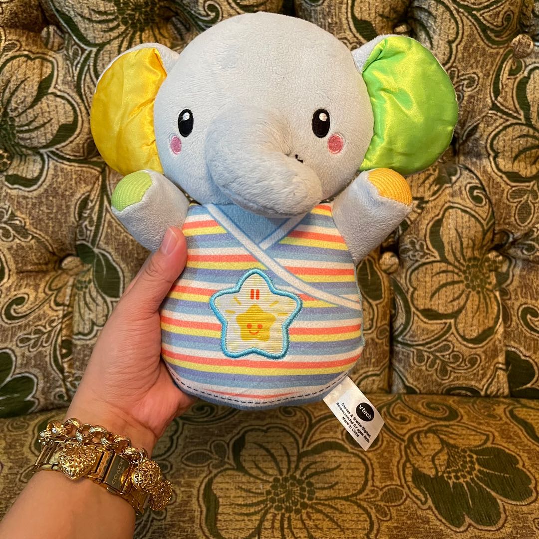 Vtech soothing snoozing elephant top pink