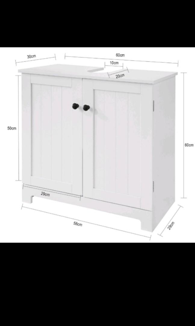 Wash basin with cupboard, Furniture & Home Living, Bathroom & Kitchen