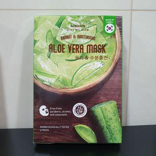 Watsons Korea Aloe Vera Mask (5 pieces)