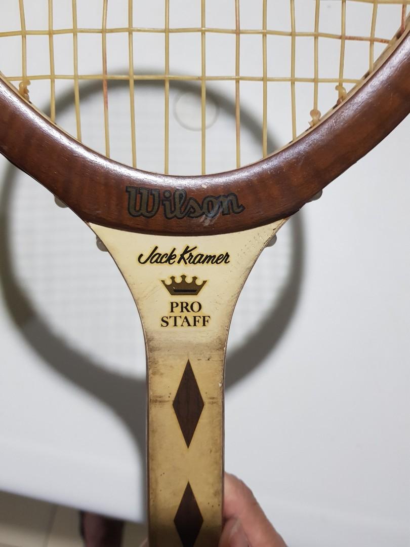 Wilson Pro Staff Tennis Racket Jack Kramer Vintage, Sports Equipment,  Sports & Games, Racket and Ball Sports on Carousell
