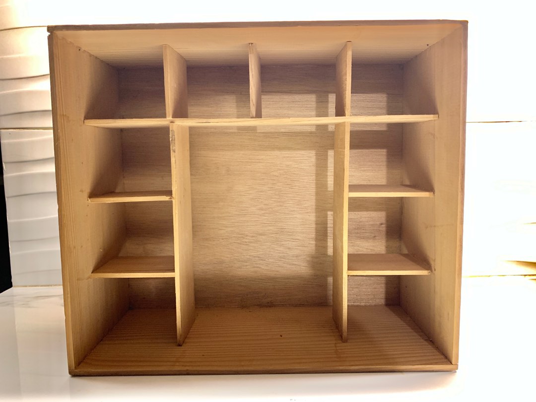 Wooden Mini Display Rack | Wooden Open Mini Shelves |, Furniture & Home ...