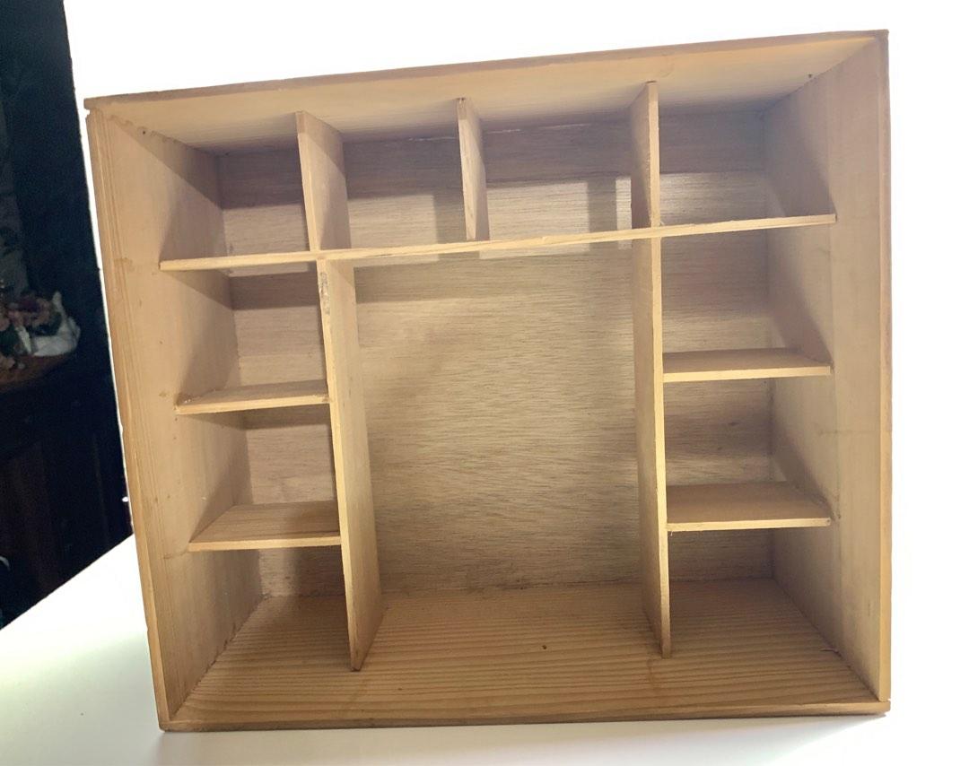 Wooden Mini Display Rack | Wooden Open Mini Shelves |, Furniture & Home ...