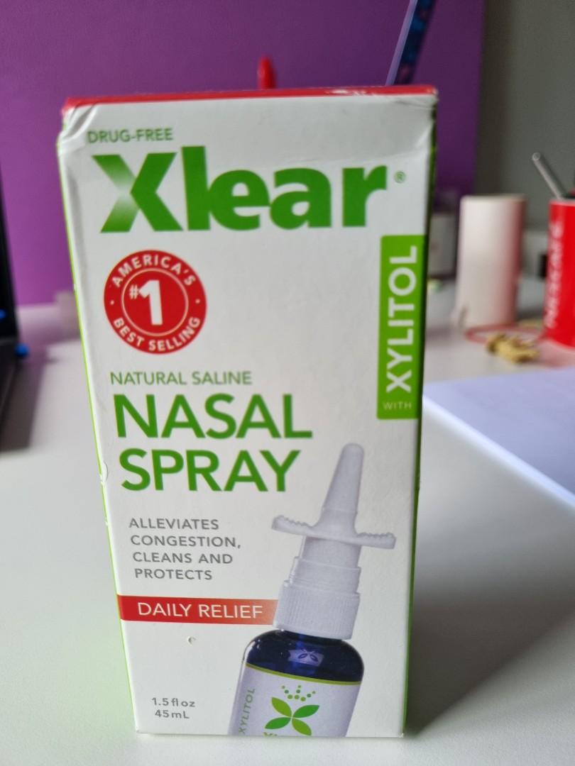 Xlear All Natural Saline Nasal Spray with Xylitol (Sinus Care), Health