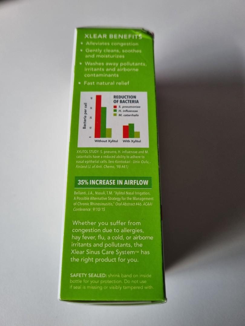 Xlear All Natural Saline Nasal Spray with Xylitol (Sinus Care), Health