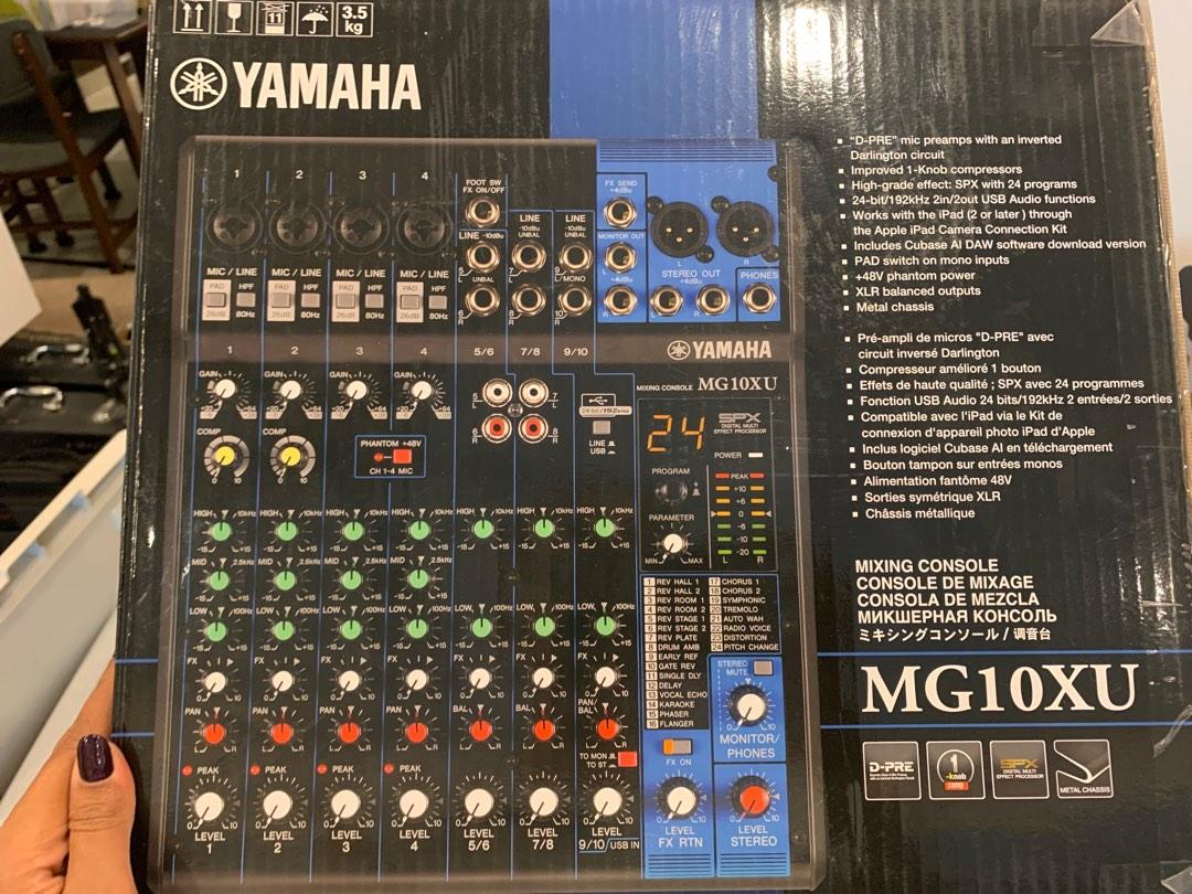 Yamaha Mixing Console MG10XU complete with Gator Casing, Audio