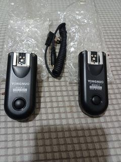 Yong Nuo RF603 II N N1 Wireless Flash Trigger kit for Nikon 10-pin connection. Note: Brand New but no original box and battery not included.