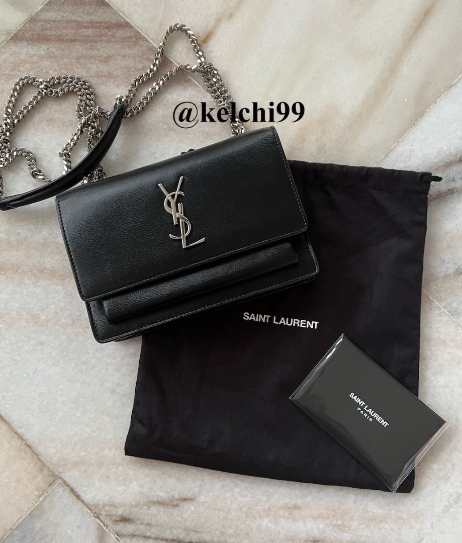 Bag Review: Comparing the YSL Sunset Chain Wallet and YSL Small Monogram  Kate - Ella Pretty Blog