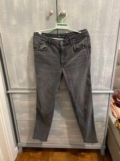 Zara distressed jeans with rhinestones on side