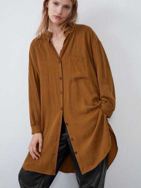 zara oversized shirt heren