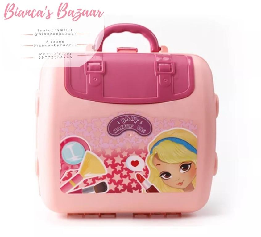 2 IN 1 Backpack Kids Princess Makeup Kit Dressing Table Toys Make UP