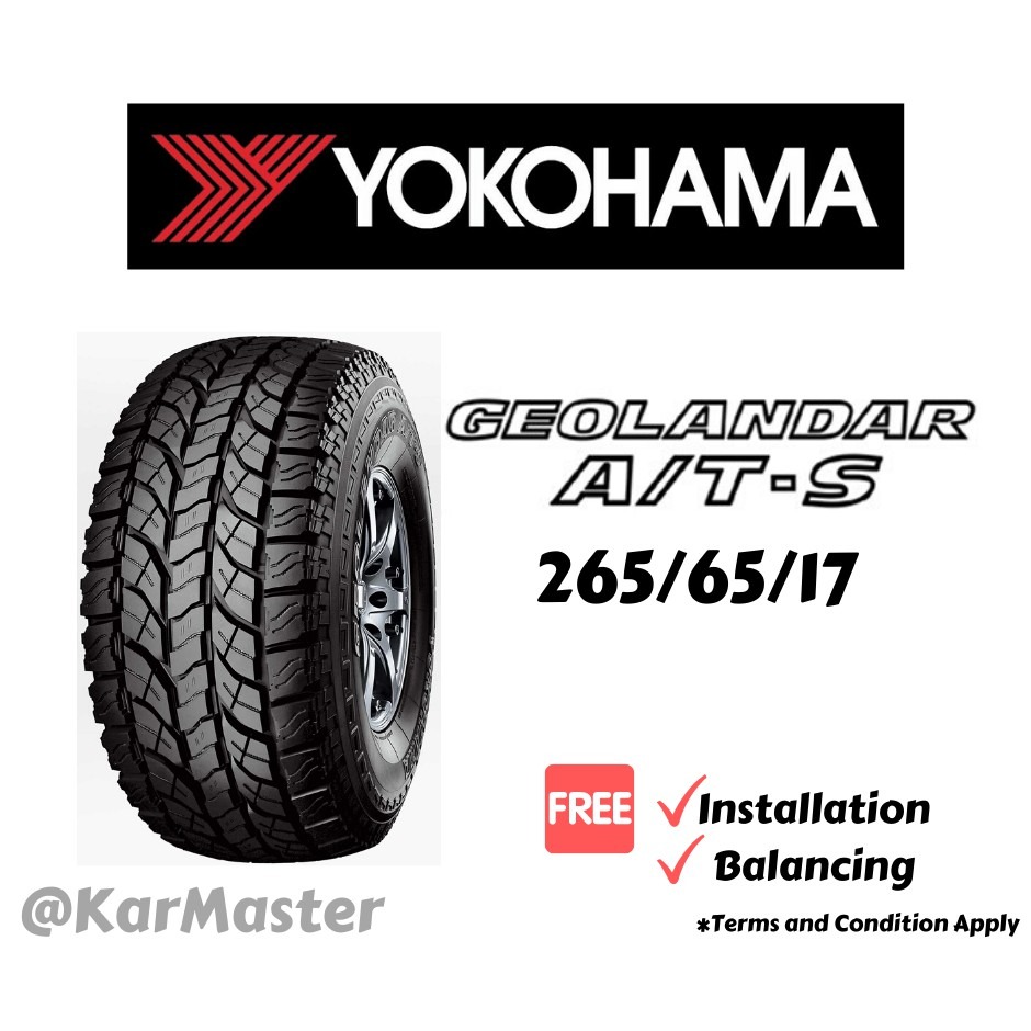 265/65/17 Yokohama Geolander G012 A/T-S (With Installation), Auto ...