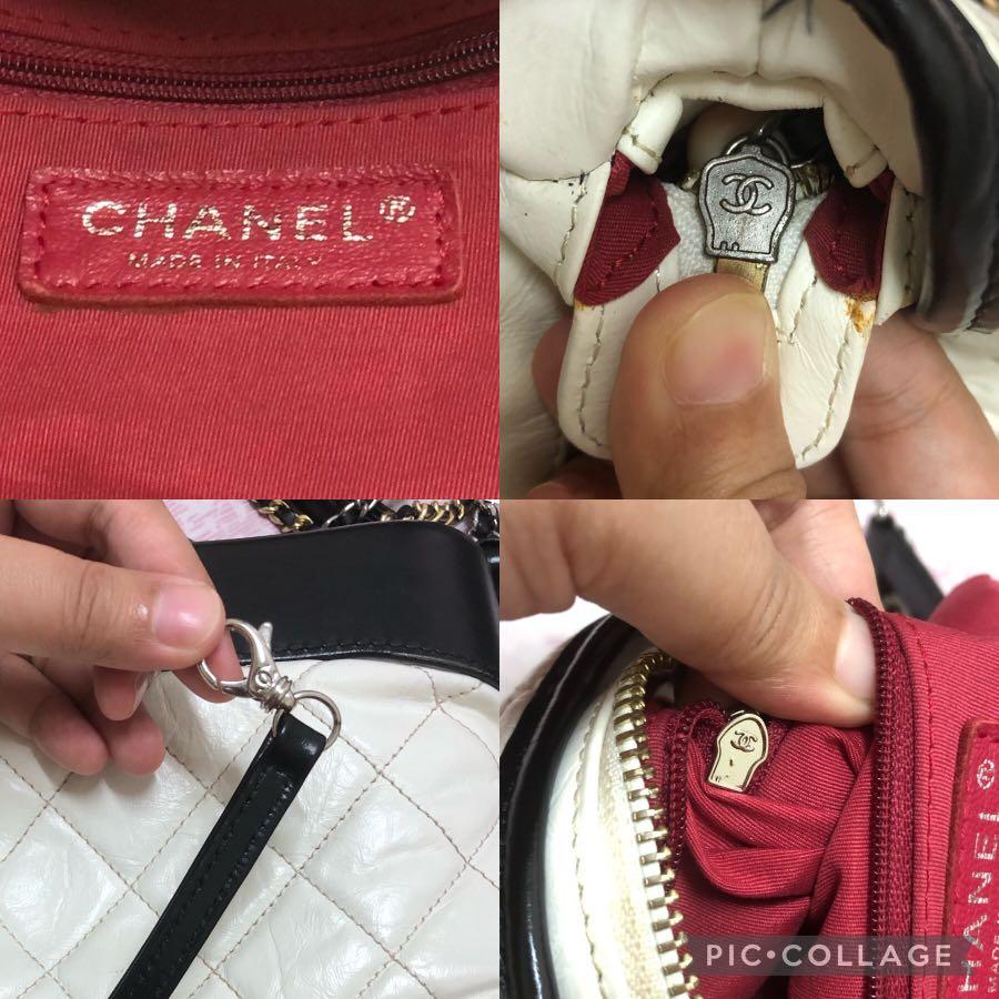 Merdeka Day Sale 5% Disc‼️Buy >RM500 10% Disc‼️Chanel Timeless Vintage  Classic Gabrielle Gabriel Small Black & White Hobo Leather Women's Shoulder /Sling/Tote/Bowler/Hand carry/Dinner/Handbag Bags, Luxury, Bags & Wallets  on Carousell