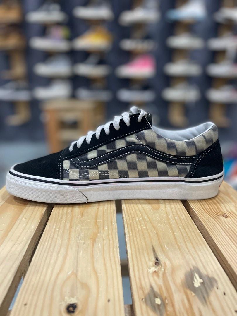Vans old store skool blur check