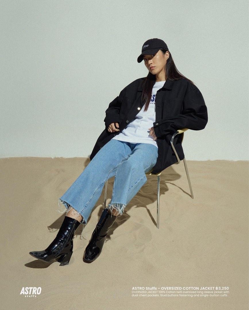 預訂］Astrostuffs Summer 22' Drop 2 Oversized Cotton Jacket (黑/白