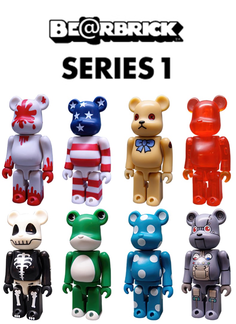 全新絕版Medicom Toy bearbrick be@rbrick Series 1 set of 8 horror 