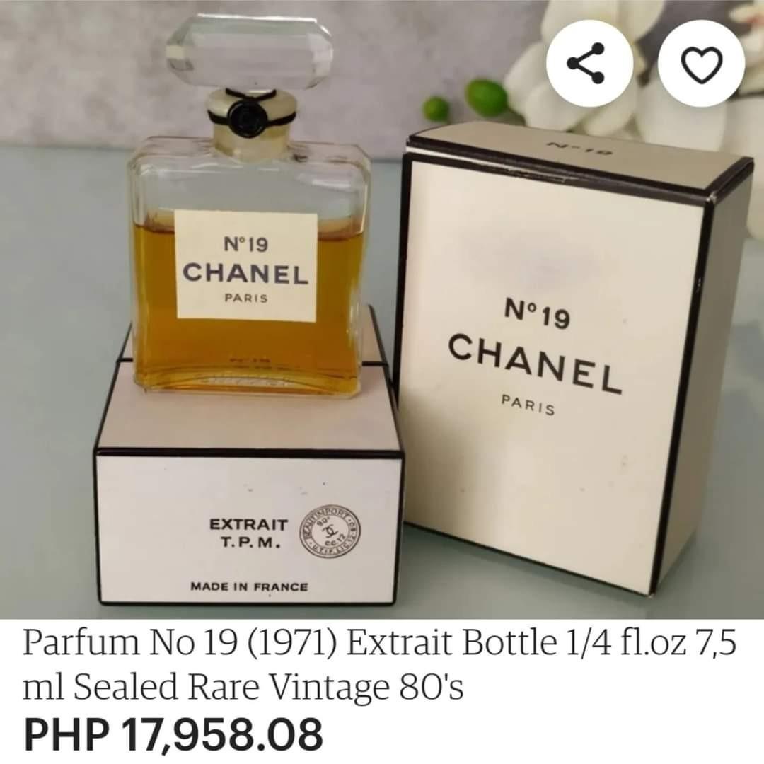💯% Authentic CHANEL®️ N° 19 Vintage Eau de Toilette Rechargeable  Refillable Spray Bottle & Case (50ml) - ULTRA RARE & DISCONTINUED, Beauty & Personal  Care, Fragrance & Deodorants on Carousell