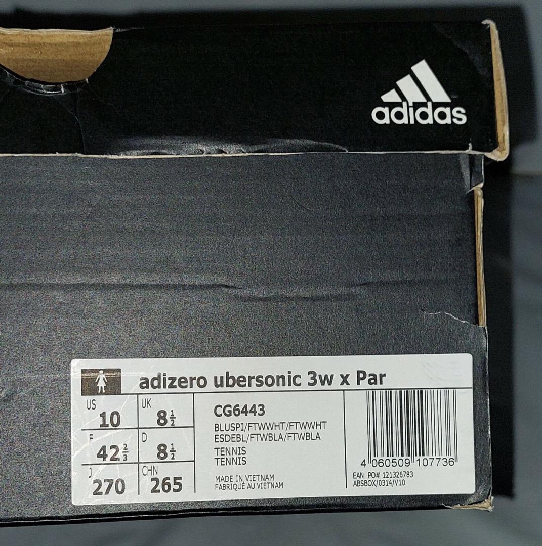 ADIDAS ADIZERO Ubersonic 3W X PAR CG6443 Size US10 BRAND NEW